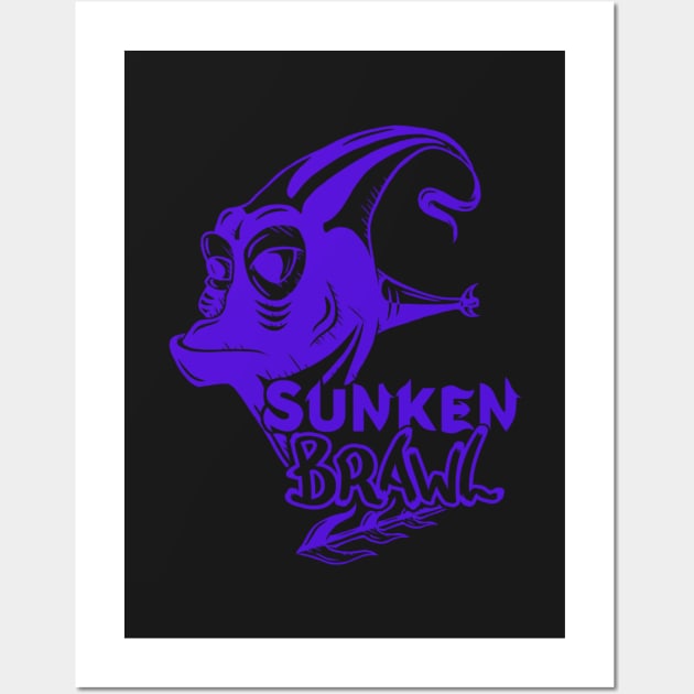 Sunken Brawl - Akuarou Wall Art by umizon